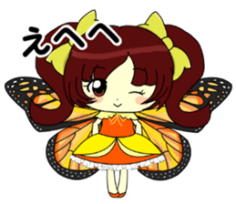 Glitter Cute Girls 5 -Butterfly- sticker #11480499