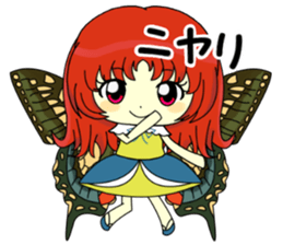Glitter Cute Girls 5 -Butterfly- sticker #11480505