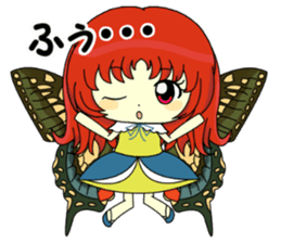 Glitter Cute Girls 5 -Butterfly- sticker #11480506