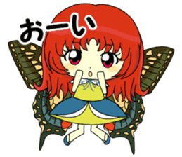 Glitter Cute Girls 5 -Butterfly- sticker #11480507