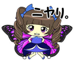 Glitter Cute Girls 5 -Butterfly- sticker #11480518