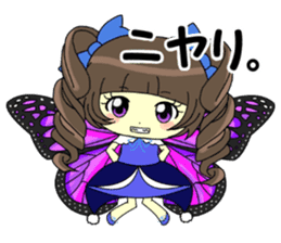 Glitter Cute Girls 5 -Butterfly- sticker #11480518