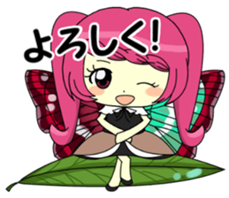 Glitter Cute Girls 5 -Butterfly- sticker #11480520