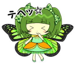 Glitter Cute Girls 5 -Butterfly- sticker #11480523