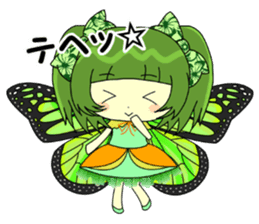 Glitter Cute Girls 5 -Butterfly- sticker #11480523