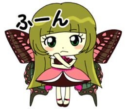 Glitter Cute Girls 5 -Butterfly- sticker #11480527