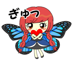 Glitter Cute Girls 5 -Butterfly- sticker #11480529