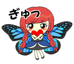 Glitter Cute Girls 5 -Butterfly- sticker #11480529