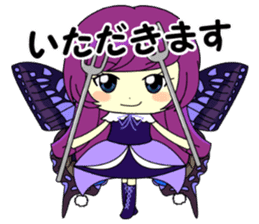 Glitter Cute Girls 5 -Butterfly- sticker #11480535