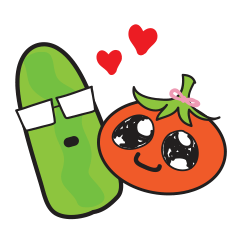 Mr Cucumber & Mrs Tomato