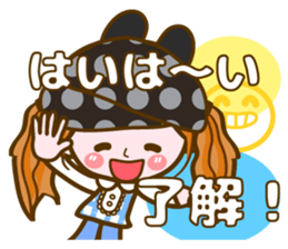Cute Girl with sereral comments sticker #11480697