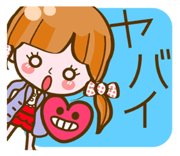 Cute Girl with sereral comments sticker #11480698