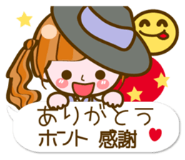 Cute Girl with sereral comments sticker #11480701
