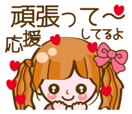Cute Girl with sereral comments sticker #11480703