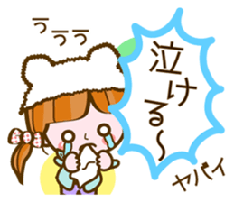 Cute Girl with sereral comments sticker #11480707