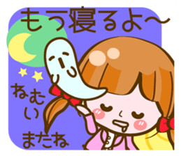 Cute Girl with sereral comments sticker #11480713