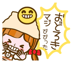 Cute Girl with sereral comments sticker #11480721