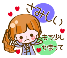 Cute Girl with sereral comments sticker #11480730