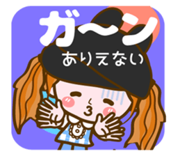 Cute Girl with sereral comments sticker #11480731