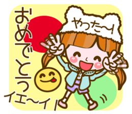 Cute Girl with sereral comments sticker #11480732