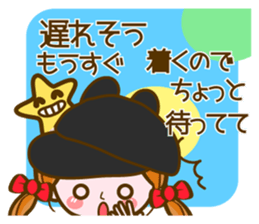 Cute Girl with sereral comments sticker #11480734