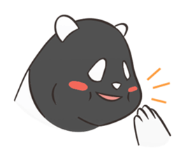 Black Panda? sticker #11480860