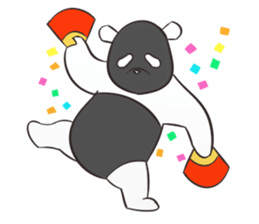 Black Panda? sticker #11480873