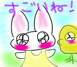 Rabbittee and Duckee sticker #11480978