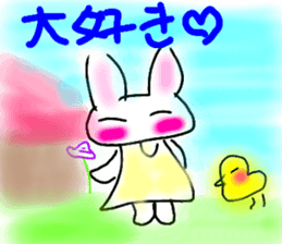 Rabbittee and Duckee sticker #11480981