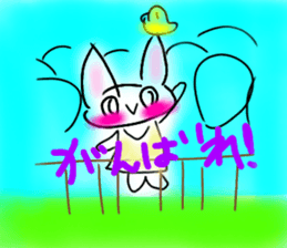 Rabbittee and Duckee sticker #11480984
