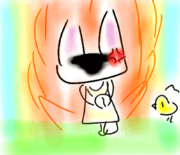 Rabbittee and Duckee sticker #11480985