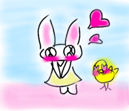 Rabbittee and Duckee sticker #11480991