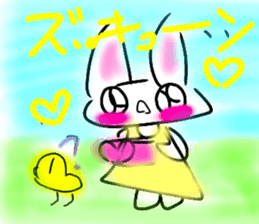 Rabbittee and Duckee sticker #11480999