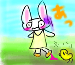 Rabbittee and Duckee sticker #11481008