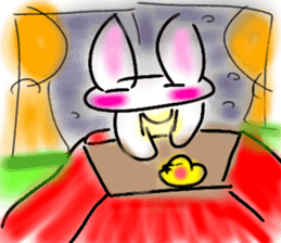 Rabbittee and Duckee sticker #11481010