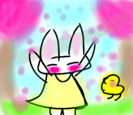 Rabbittee and Duckee sticker #11481011