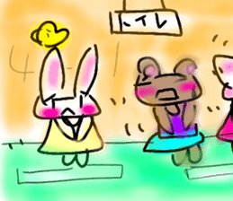 Rabbittee and Duckee sticker #11481012