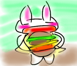 Rabbittee and Duckee sticker #11481014