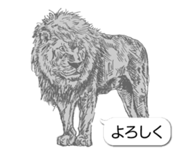 Animals of balloon sticker sticker #11481711