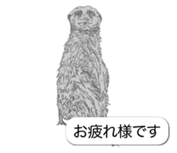 Animals of balloon sticker sticker #11481722