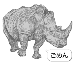 Animals of balloon sticker sticker #11481724