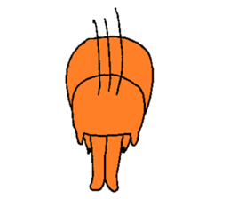 Orange crazy cat3 sticker #11482727