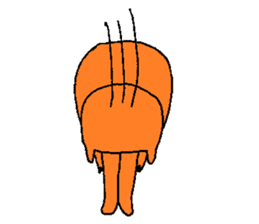 Orange crazy cat3 sticker #11482727