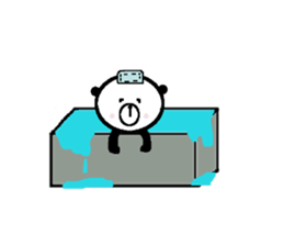 My name is a panda of a panda. sticker #11482937