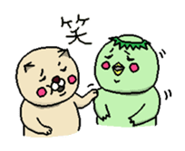 Neko and Kappa-chan sticker #11483137