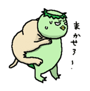 Neko and Kappa-chan sticker #11483141