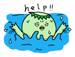 Neko and Kappa-chan sticker #11483151