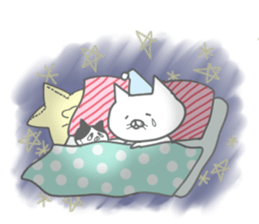 uzakawa drooping eyes cat4 sticker #11484167