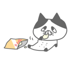 uzakawa drooping eyes cat4 sticker #11484168