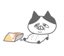 uzakawa drooping eyes cat4 sticker #11484169